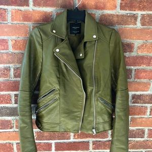 Moto jacket - Olive Zara